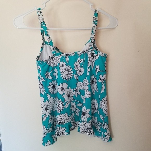Tankini Womens bathing swimsuit top size small swimming pool sun bathe t… - Picture 2 of 5